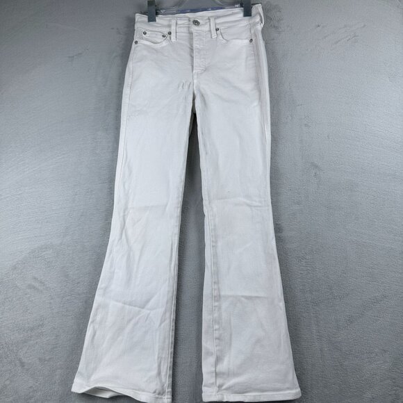 AYR Denim - AYR All Year Round Vintage Flare Leg Jeans Mid Rise Womens Size 26 White